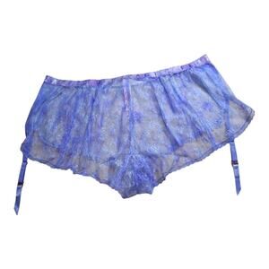 Curvy Printed Lace sleep short w/ Garter Savage X Fenty 3x